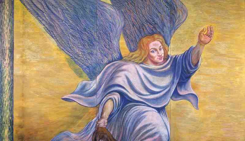 Angelo celeste (cartone per la Vicenda dei Carmelitani)